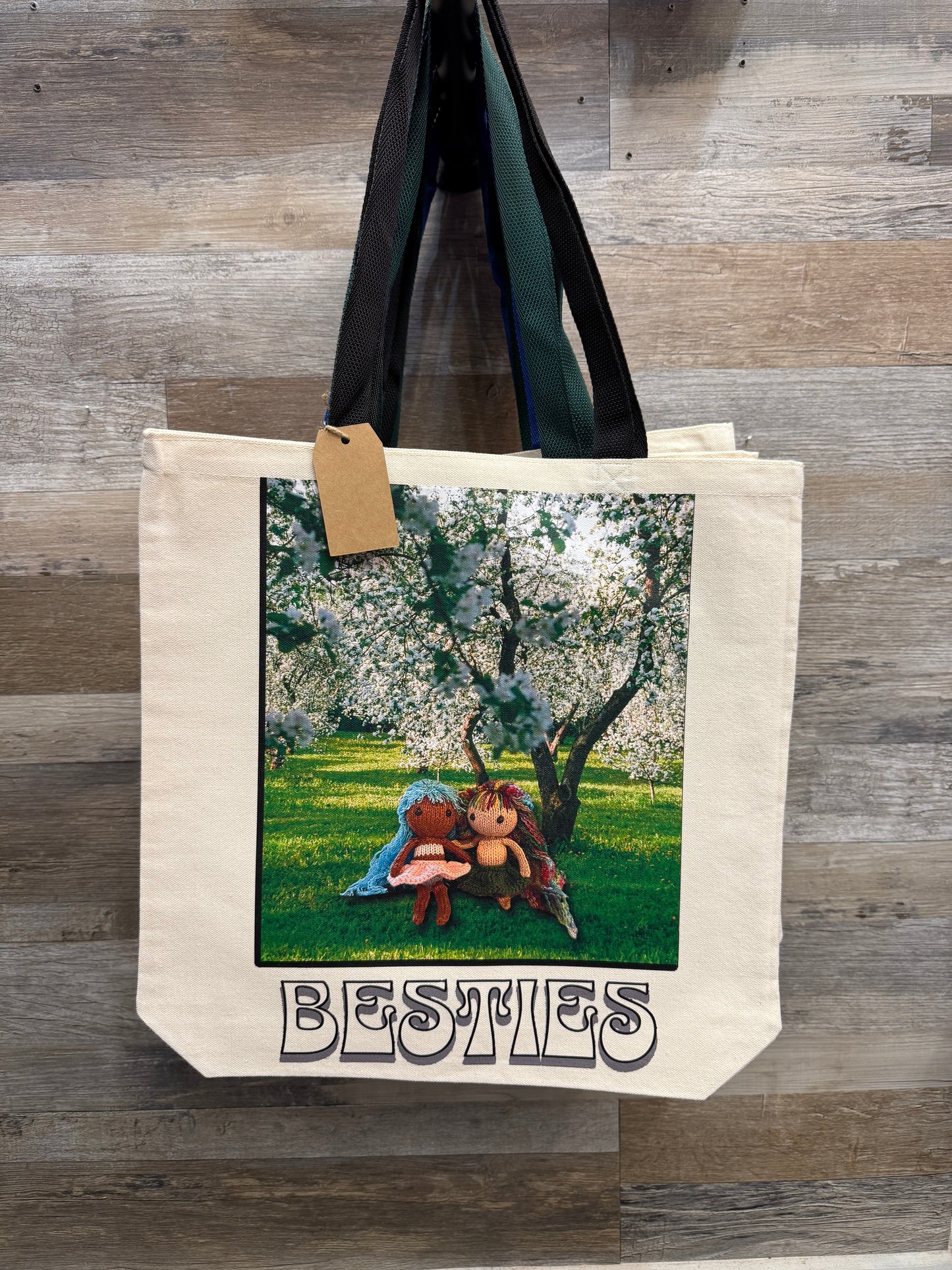 Besties Tote Bag – Friendship Canvas Bag | Mitten Hippie