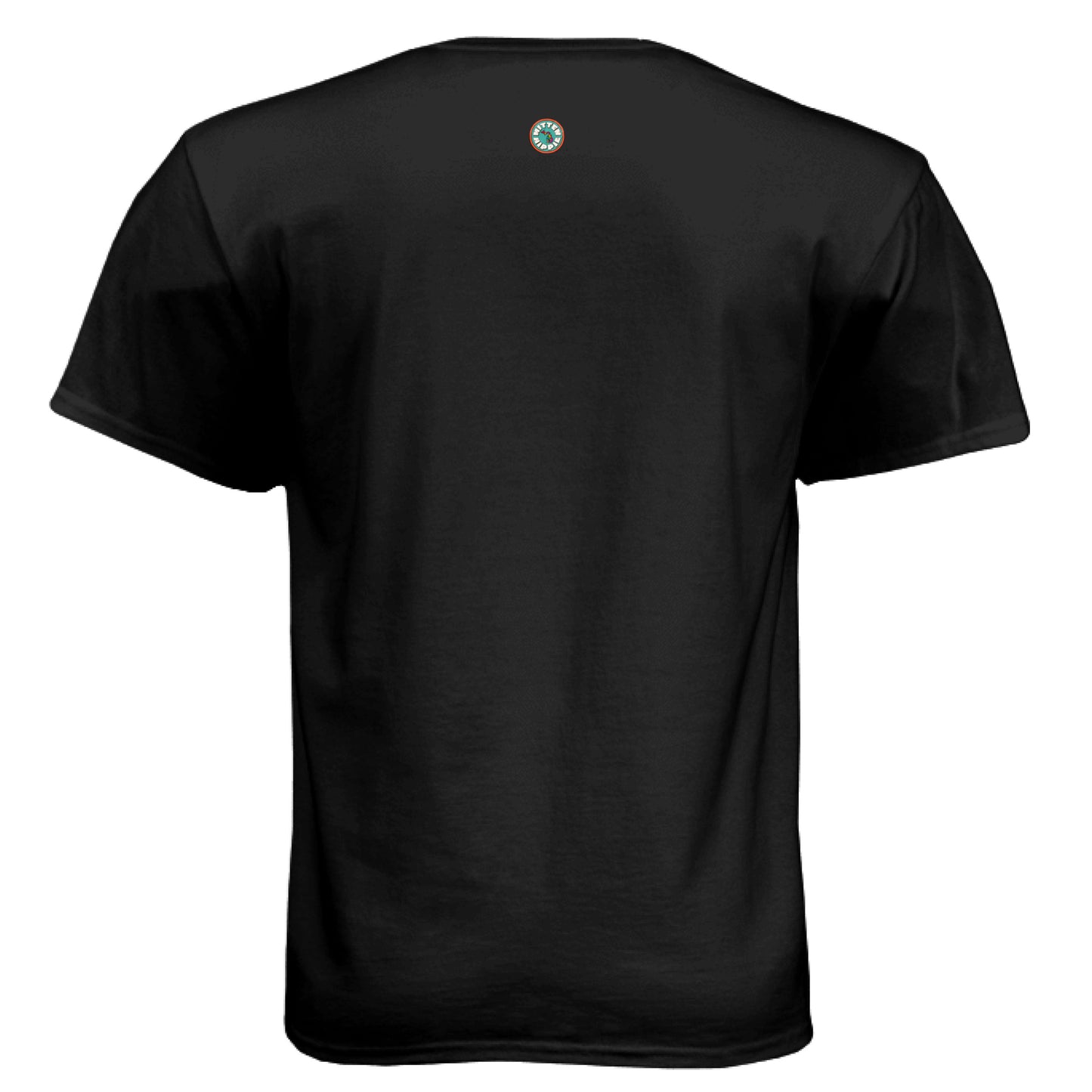 Black - BACK of Be Kind Puppy t-shirt with Mitten Hippie Apparel logo