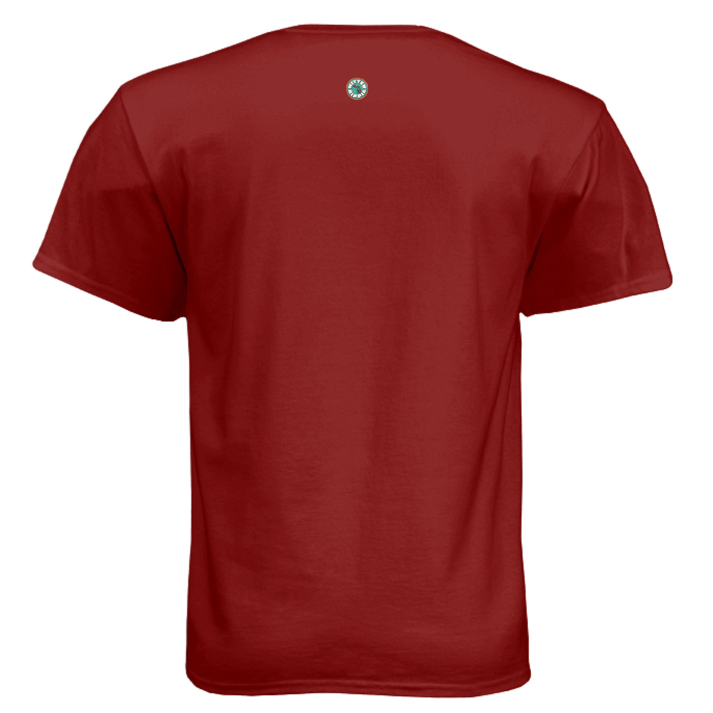 Cardinal - BACK of Be Kind Puppy t-shirt with Mitten Hippie Apparel logo