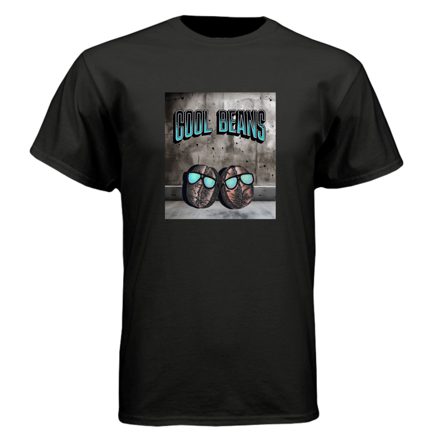 Black - FRONT Cool Beans T-shirt