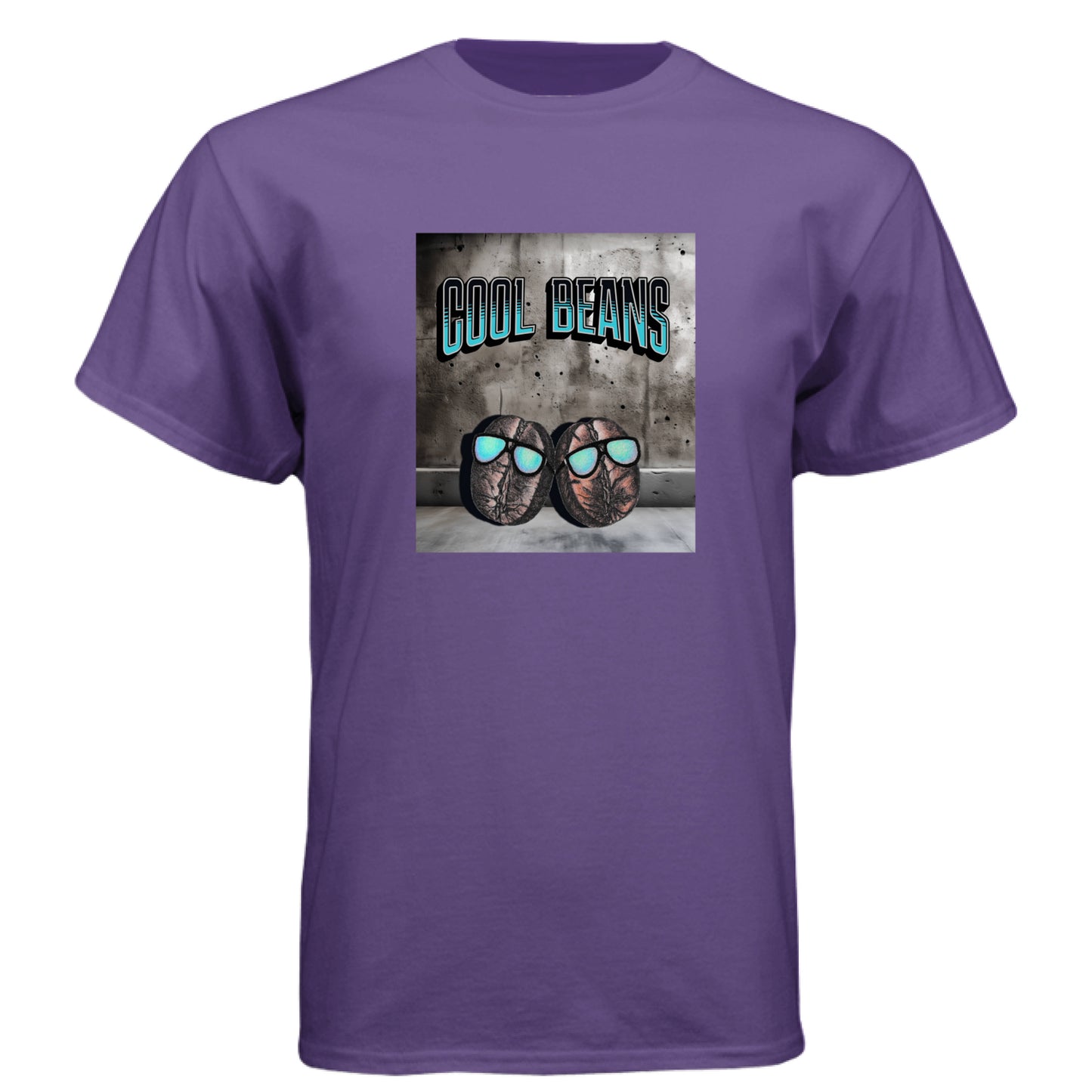 Purple Rush - FRONT Cool Beans T-shirt