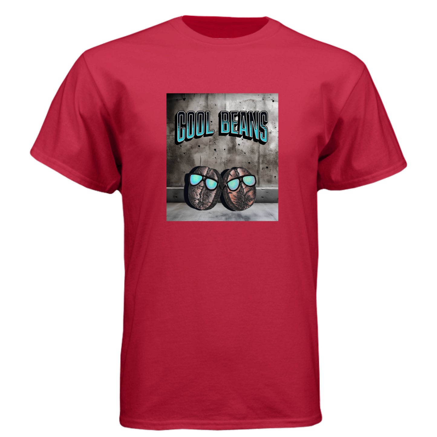 Red - FRONT Cool Beans T-shirt