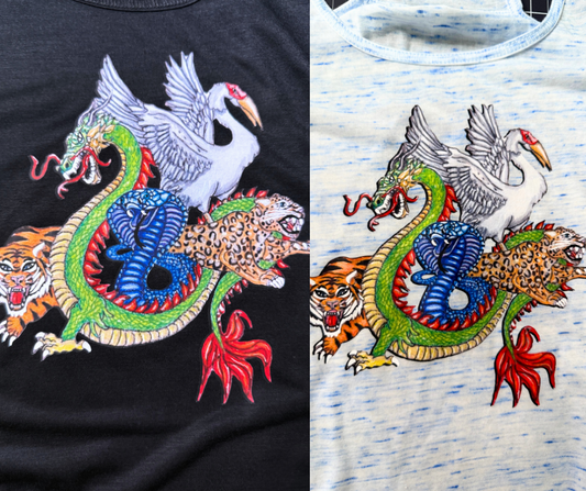 Kung Fu Animal Racerback Tank – Women’s Martial Arts Workout Shirt | Mitten Hippie
