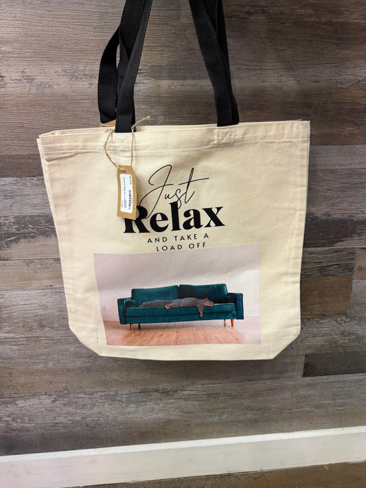 Just Relax Tote Bag – Funny Squirrel Canvas Bag | Mitten Hippie